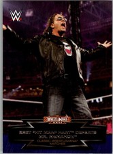 2015 Topps WWE Road Wrestlemania Classic Bret Hit Man Hart Defeats Mr. McMahon