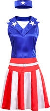 Adult Independence Day Costume Women 4Th of July Celebration Cosplay Fullset