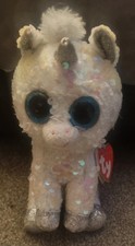 TY Beanie Diamond Unicorn Flippables Soft Toy