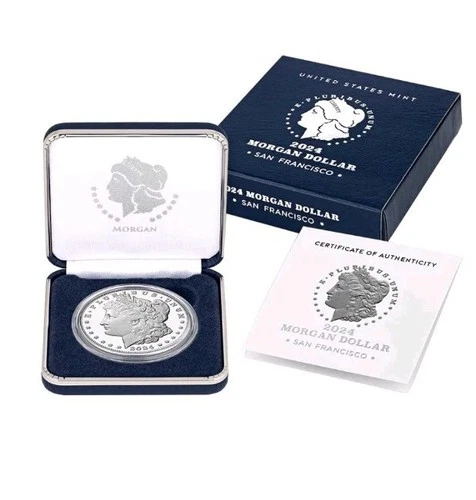 2024-S MORGAN SILVER DOLLAR PROOF WITH ORIGINAL PACKAGING & COA
