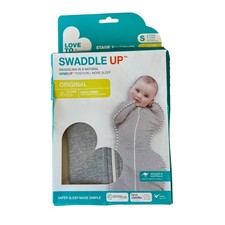 LOVE TO DREAM Swaddle Up Original Sleep Sack 1.0 TOG Small 8-13 lbs Gray Stage 1