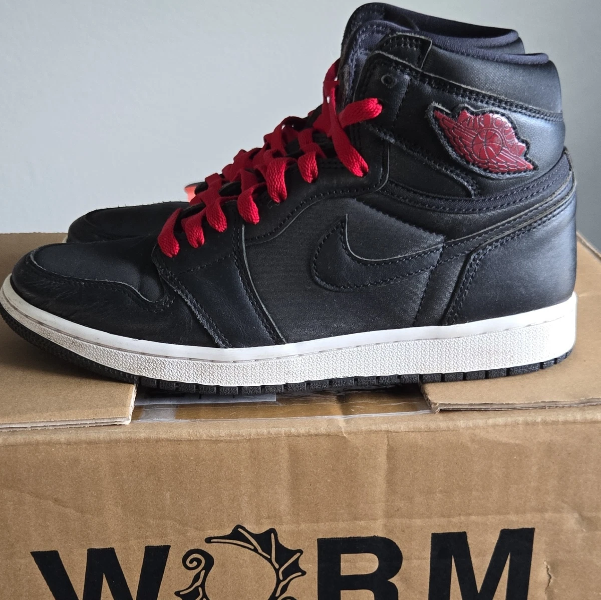 Jordan 1 Retro OG High Black Gym Red | eBay