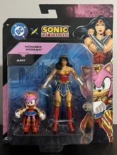 DC x Sonic The Hedgehog Wave 2 AMY + WONDER WOMAN Jakks Pacific Action Figures🔥