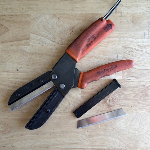 Blue Point 10" Long Mult-Cut Vinyl Shears Orang Handle "Razor Sharp" YA444B 