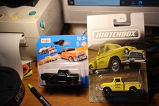 Diecast Toys-1957 Chevy Pickup Trucks-black Maisto Yellow Matchbox Mooneyes Diecast Toys-1957 Chevy Pickup Trucks-black Maisto Yellow Matchbox Mooneyes