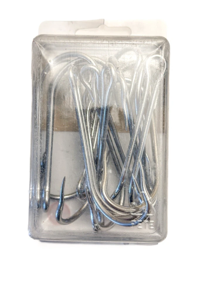 Mustad 78925-SS-20 Gancho de Atún Doble Sin Púas de Acero Inoxidable, Grandes Tapones Poppers Señuelos Foto 2 de 2