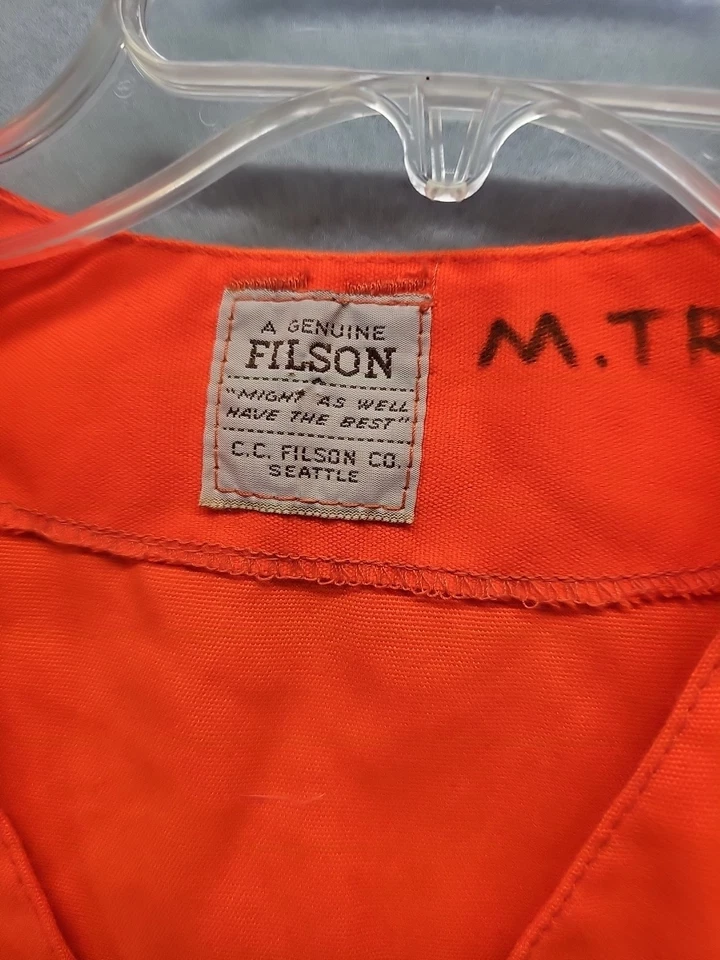Geniun Vintage Filson Hunting Vest Misght As Well Have The Best - Image 2 of 4