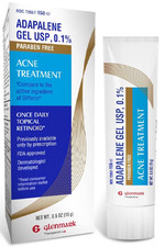 Glenmark Therapeutics Adapalene Gel 0.1 Acne Treatment, Paraben Free Topical Re