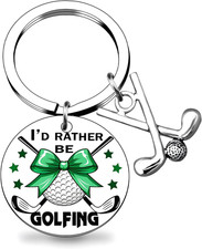 Golf Keychain for Men Funny Gifts for Golfers Men Golfing Accessories for Man Go