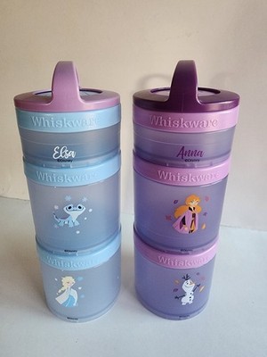 Whiskware Disney Frozen Snack Stacker Cups Elsa Anna Set