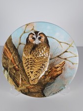 Coalport Collector's Display Plate "Tawny Owl", Dated 1990