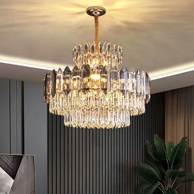 Moderne Gold K9 Kristall Kronleuchter Luxus Lampen Deckenanhänger Kronleuchter Licht