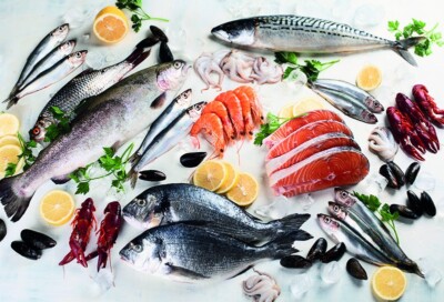 PVC Fish Print Induction Cooktop Cover 81 x 55cm
