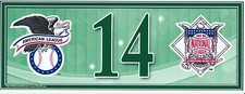 Chip Hale Oakland A's Postseason Wildcard Game Locker Number Plate MLB COA