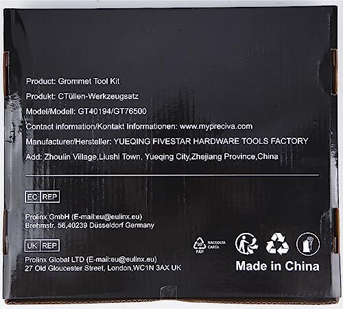 Ösenzangen Set Profi Ösenzange mit Hebeltechnik Sichere Ösenpresse 10mm mit ... - Bild 10 von 11