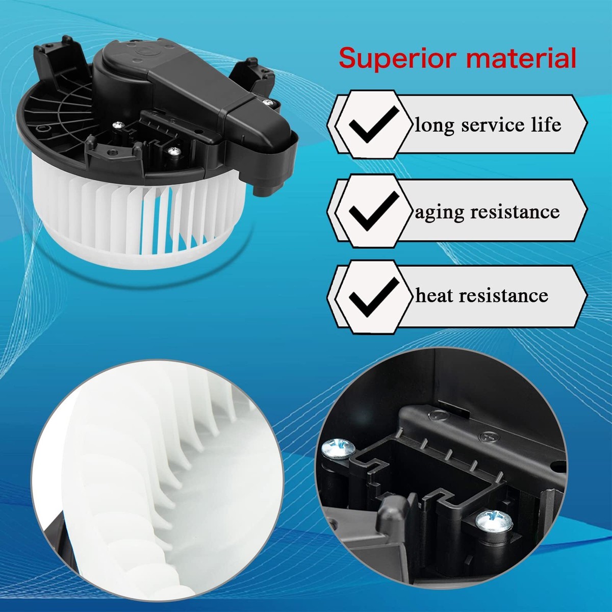 New AC Heater Blower Motor W/Fan Cage For Toyota Camry Avalon - Foto 2