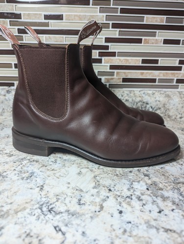 RM Williams Comfort Craftsman Chelsea Boots Brown Size 9.5 Wide - Picture 2 of 12