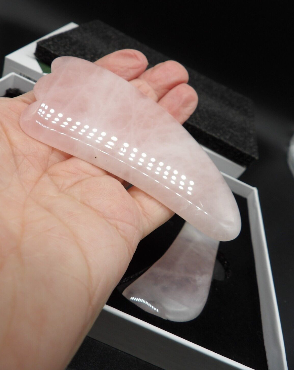 Melodysusie Gua Sha massage tool set 3pc Rose Quartz