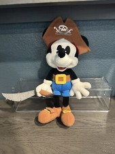 Disney Parks Mickey Mouse Pirates of the Caribbean Plush 12  With Sword/Hat BNWT