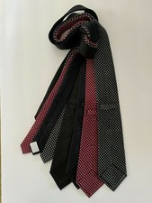 ITALIAN MADE 5 SILK TIES.58X3.25" WIDE.NEW.ITALY.