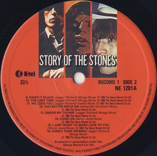 THE ROLLING STONES Story Of The Stones Vinyl Record Album LP K-Tel 1982 Rock Pop - Image 3 of 4