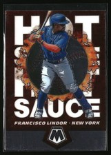Francisco Lindor 2021 Panini Mosaic #HS2 Hot Sauce New York Mets