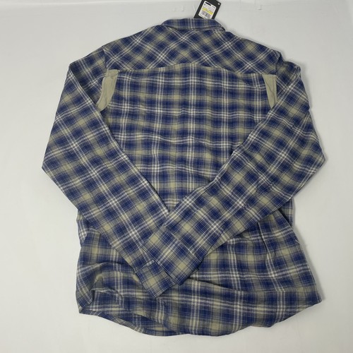 New Under Armour Tradesman Flex Flannel Mens Shirt Gray Blue Size M 1372600-456 - Picture 5 of 5