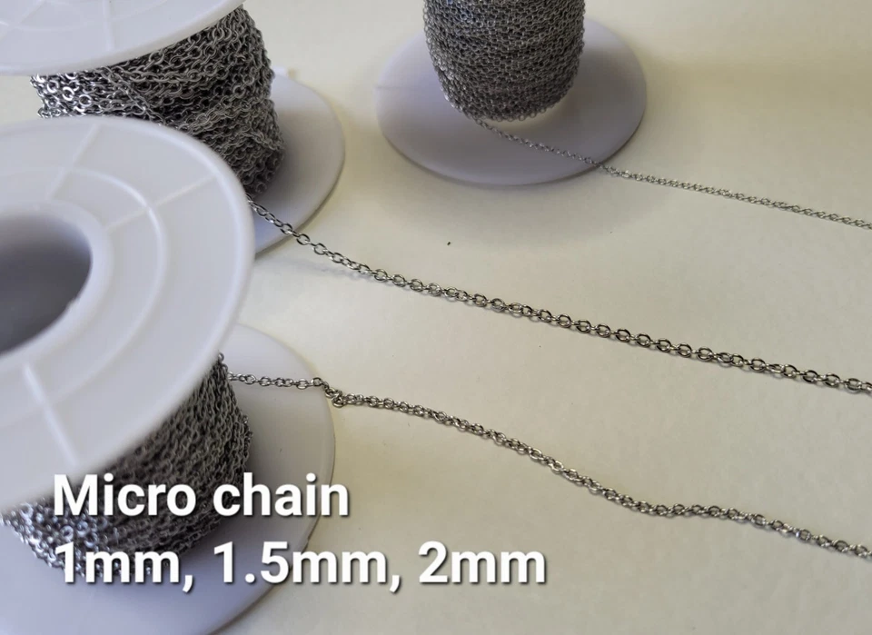 Model micro chain 1/72 1/35 1/16 scale diorama scenic 50cm lengths Warhammer