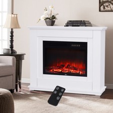 Fireplace & Surrounds Suite Electric Fire Flame Media Entertainment Room Heating