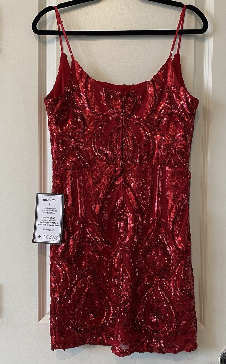 b darlin red dress B. Halter Cocktail Size 5/6 Square Back 1 - b darlin red