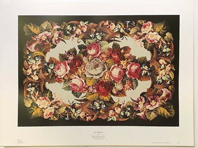 Rose Wandteppich Nadelspitze Design für Herz Teppich Reproduktion Druck