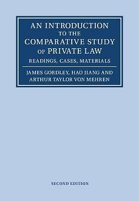 An Introduction to Comparative Study Private Law Readings Cases M  9781108835848