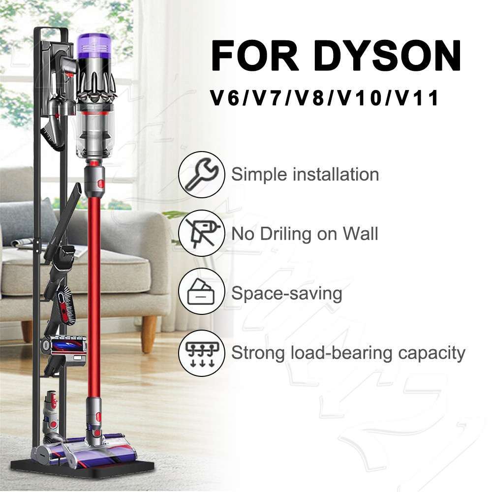 Freestanding Cordless Vacuum Cleaner Stand Floor Rack for Dyson V6 V7
