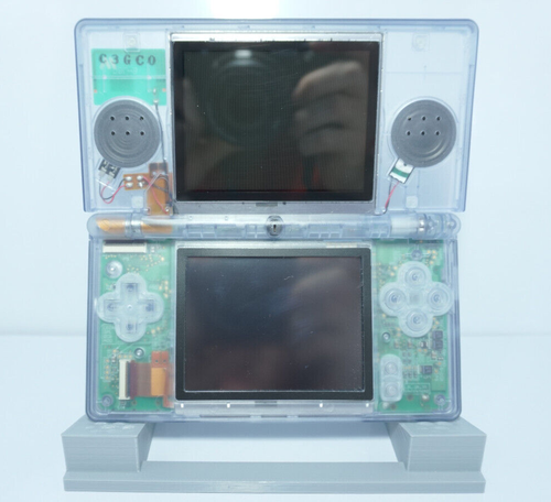 Nintendo DS Lite Transparent Clear Glacier Blue Handheld System with Charger - Afbeelding 3 van 9