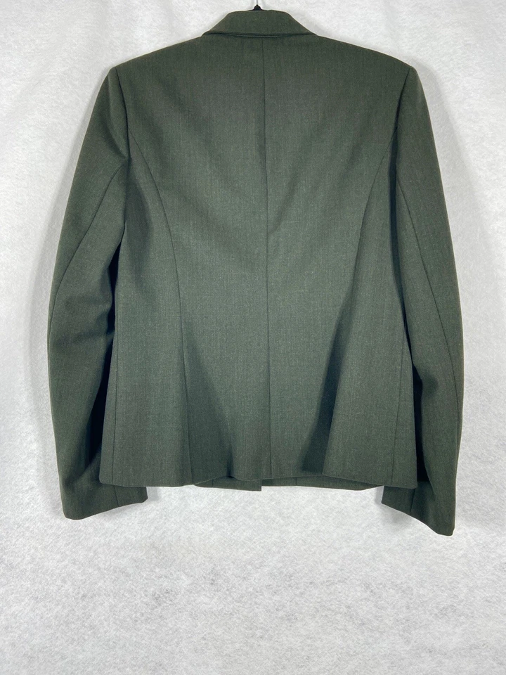 Винтажный Ann Taylor 2PC юбка костюм женщин 8 зеленый блейзер кнопка длинная юбка - Изображение 4 из 4