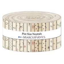 Jelly Roll - Pint Size Neutrals Bundle Quilter's Cotton Fabric Precuts M526.41