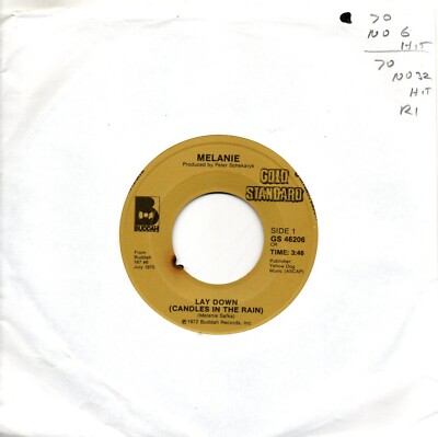 Melanie:Lay down (candles in the rain)/Peace :Canada Golden Treasures:Re-Issue