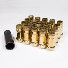 20 x GOLD GT50 Wheel Nuts M12x1.25 Fits Nissan 350Z 370Z Nismo Fairlady