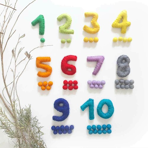 Numbers Toy Counting 1 to 10 Math Games Educational Montessori Sensory Play Set - Bild 1 von 4