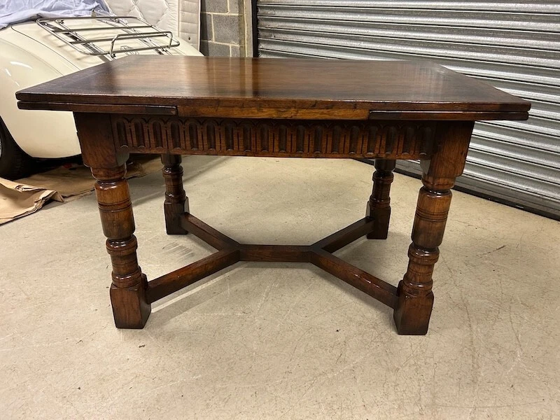 Good Quality 4ft 6 6 Titchmarsh Goodwin Solid Oak Draw Leaf Dining Table