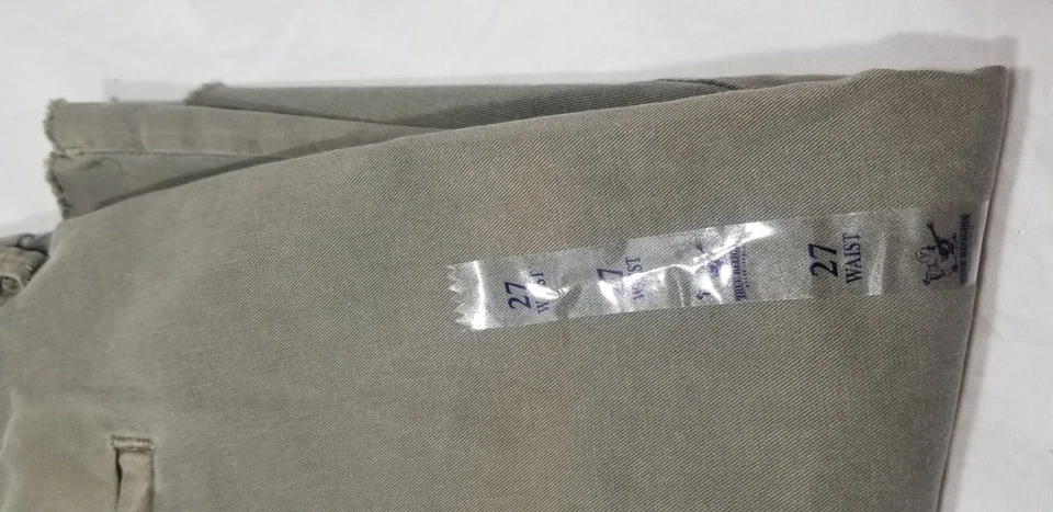 Pantalones Cortos True Religion Verde Oliva 27 Lino Hombres Algodón Spandex PLS LEER Foto 4 de 4