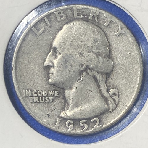 EE. UU. 1952 25C WASHINGTON CUARTO LIBERTAD PERMANENTE MONEDA COLECCIONABLE PLATA RARA EE. UU. - Imagen 24 de 24
