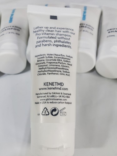 Lote (50) piezas de champú provitamina para el cuidado del cabello KenetMD 0,9 OZ cada uno - Imagen 3 de 4