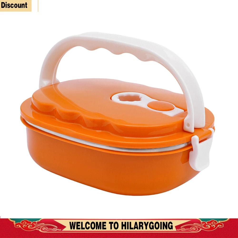 Lunch Box 0.9L/30.4oz Warmer Bento Box Portable Food Container Stainless Steel