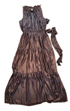 Simply Vera Wang Dress NWT Brown Shimmer Boho Size XS