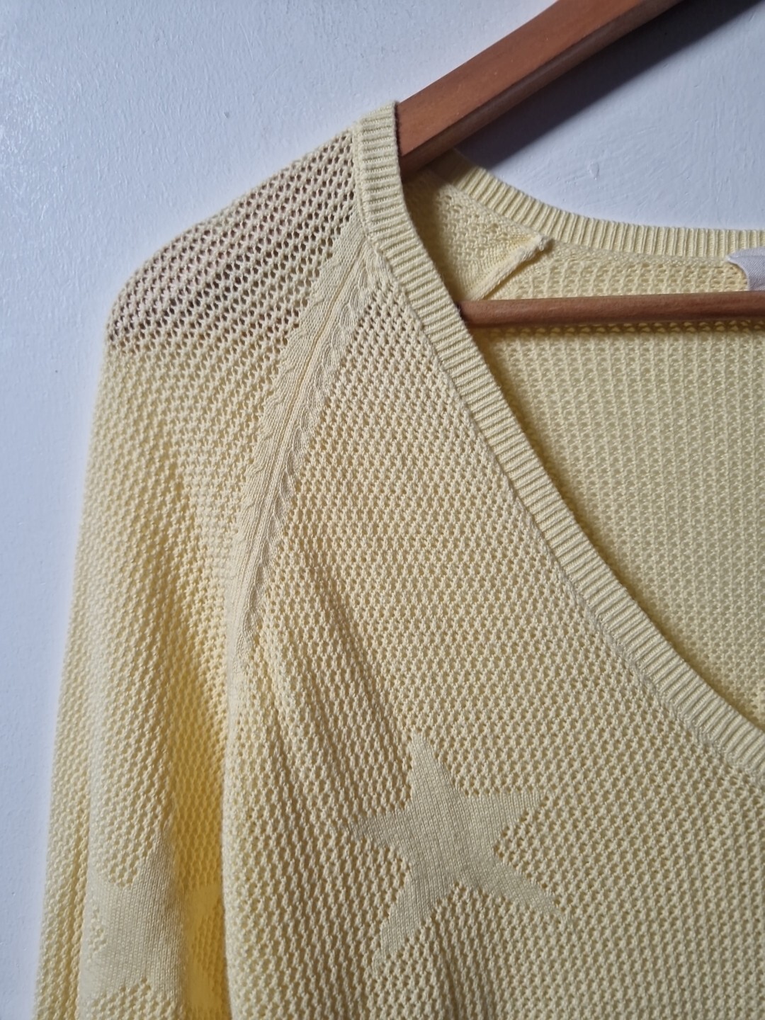 Hush Thin Knit Star Pattern Oversized Jumper Top … - image 3