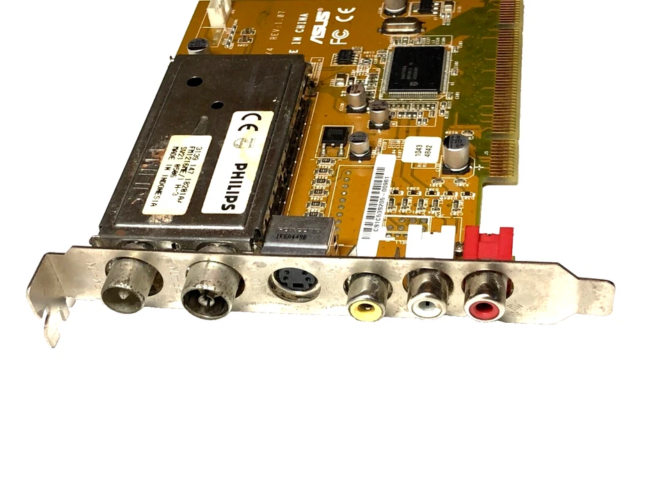 ASUS TV7133/4 TV PCI Card TV-Tuner  REV: 1.07 PN: C1VCA1 for Vintage PC - Image 3 of 4
