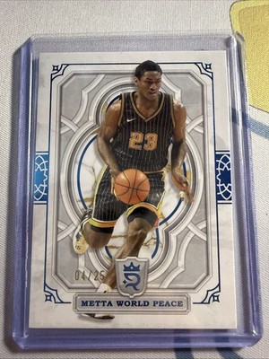 METTA WORLD PEACE 2023 TOPPS ROYALTY BASKETBALL BLUE PACERS /25