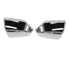 AUCERAMIC 2pcs Chrome Side Door Mirror Cover Cap Fit for 2021-2025 Chevy Tahoe 