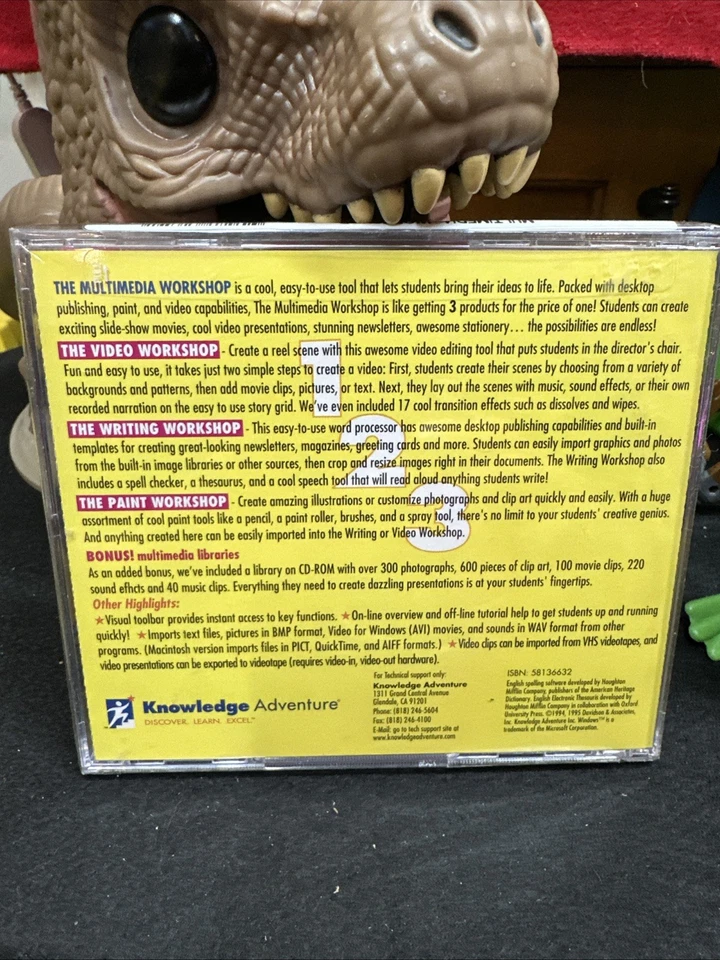 New Multimedia Workshop (Ages 10+) (PC-CD, 1995) for Windows - CD - Image 2 of 4